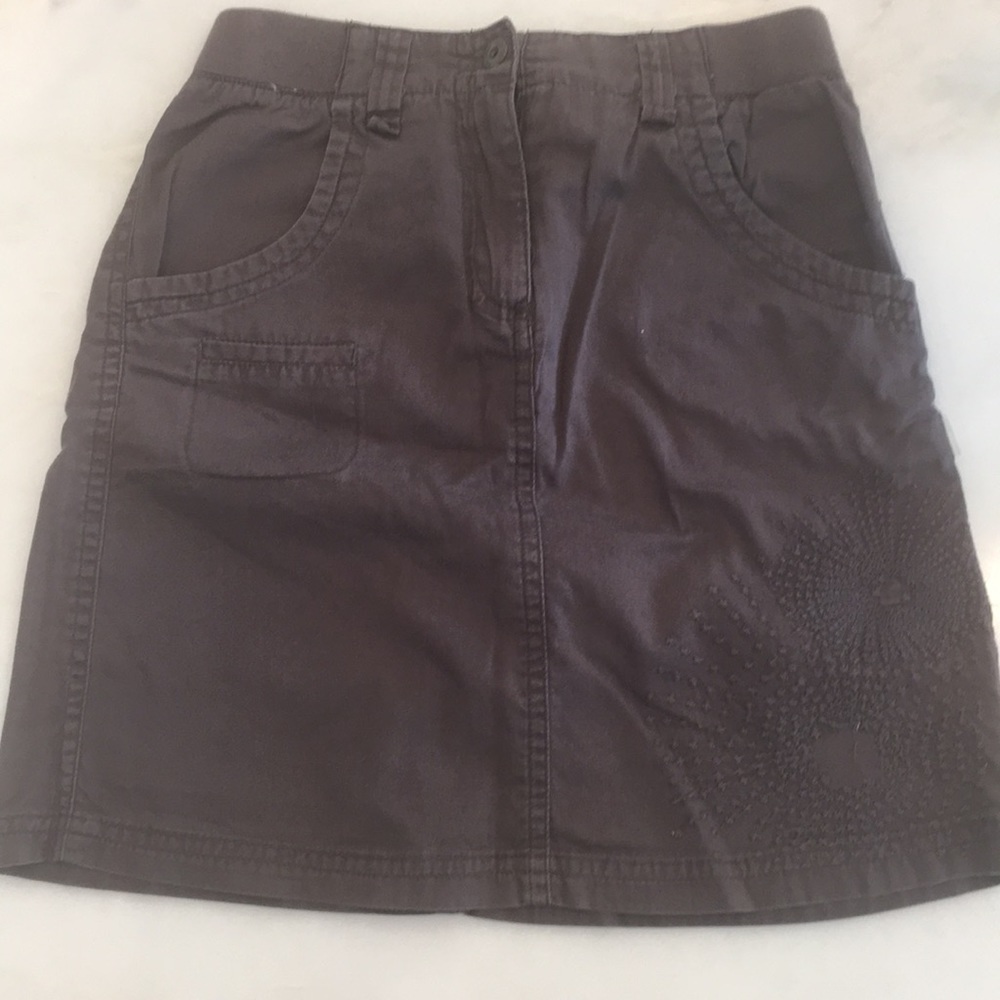 Reima Girls Mocha Colored Cotton Skirt-Size 8/9 Years